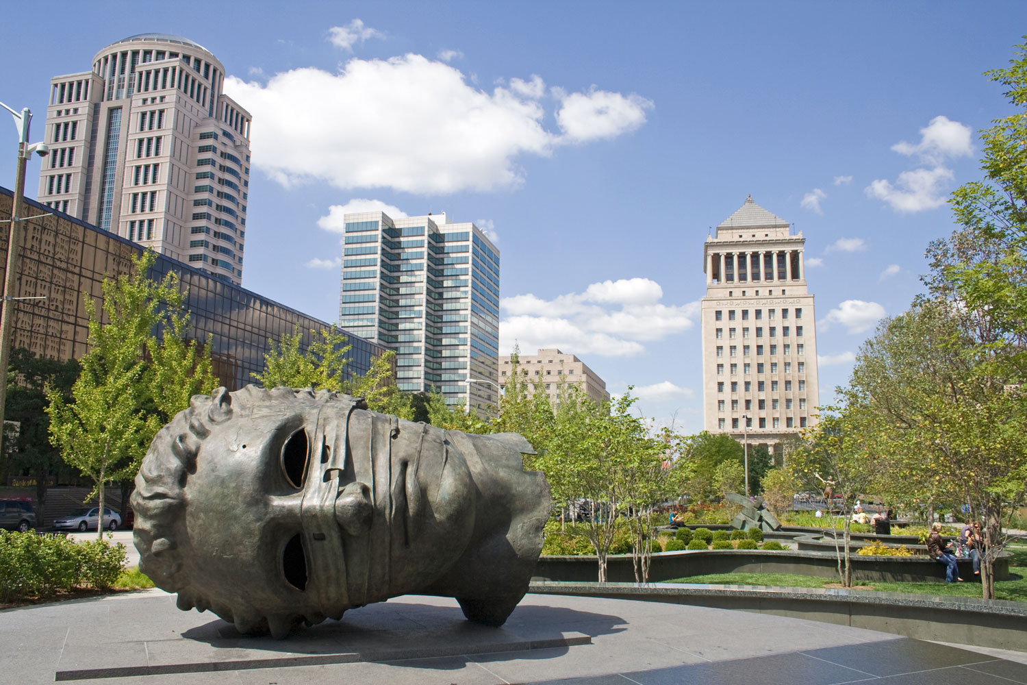 Eros Bendato by Igor Mitoraj in City Garden St. Louis